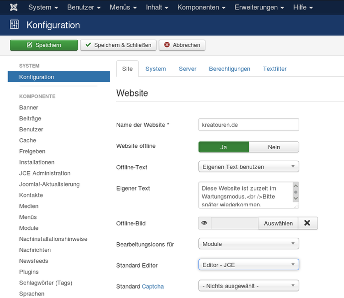 Datei:Joomla-Standard-Editor-auswaehlen.png